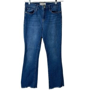 Free People Frayed Hem Medium Wash Crop Jeans Size 30 Boho 61502-16515125 Comfy